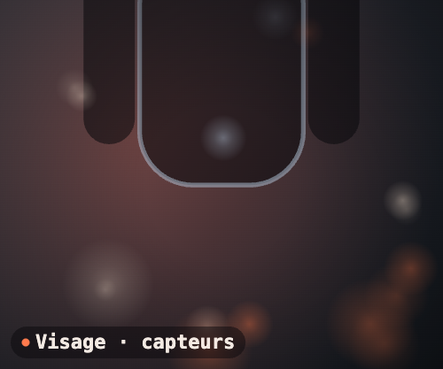Détail visage / capteurs